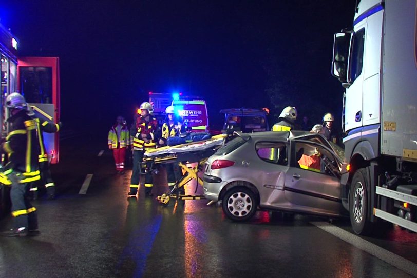 Tödlicher Unfall auf der A42 Abfahrt Bladenhorst.