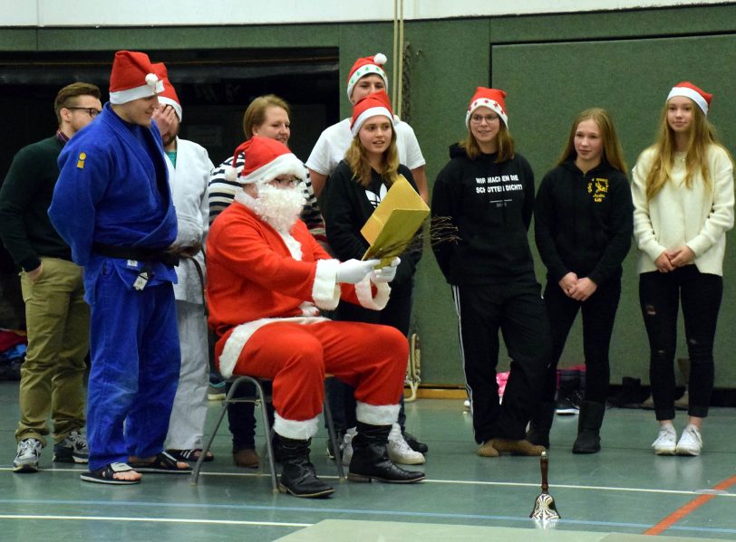 Weihnachtsfeier der Nachwuchsabteilung der DSC-Judokas.