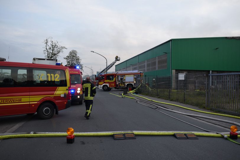 Brand in einer Lagerhalle der AGR-Tochter AGR-DAR