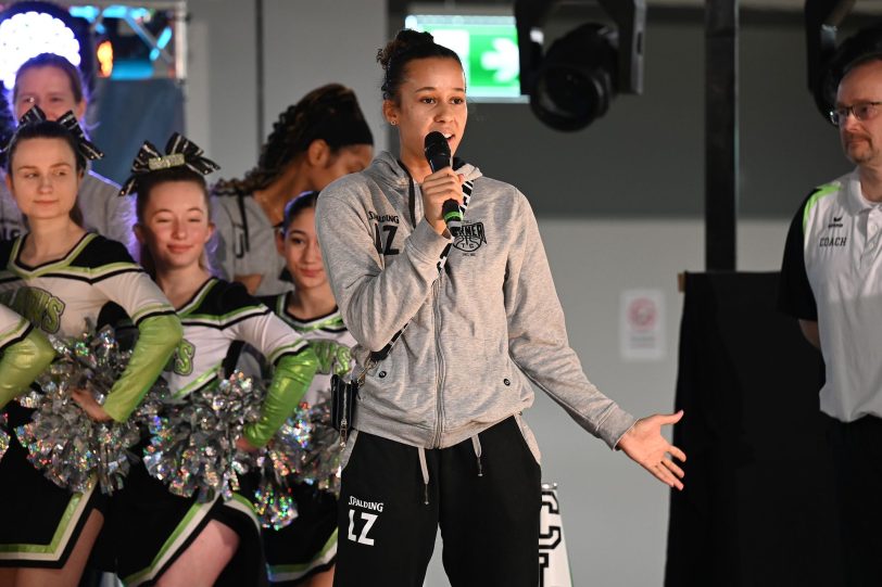 Laura Zolper stellte das HTC-Damen-Basketballteam vor.