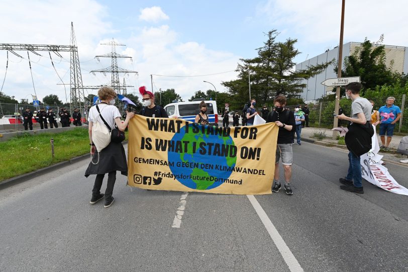 Gas is Over-Demo von Klimaaktivisten