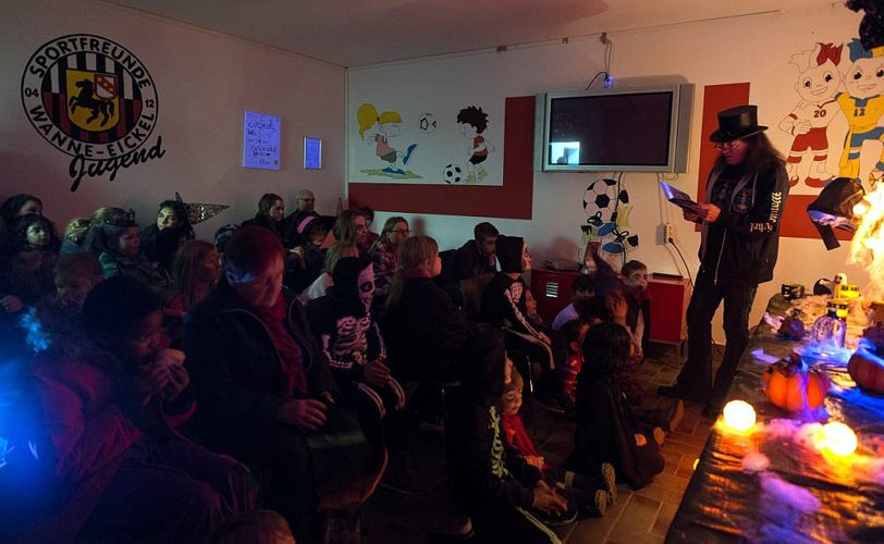 Halloween-Party im Wanner Stadtgarten.