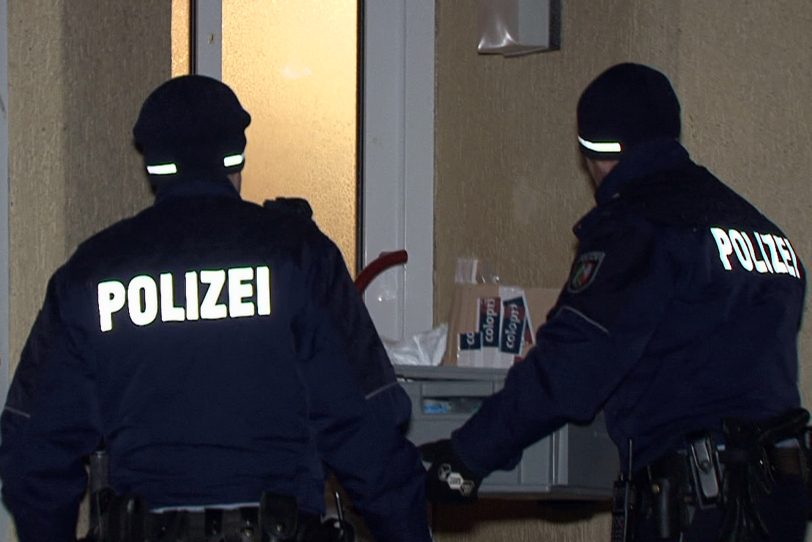 Die Spurensicherung der Polizei im Einsatz.