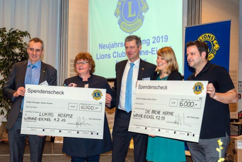 Martin Rütter (r.) beim Lions Club Wanne-Eickel.