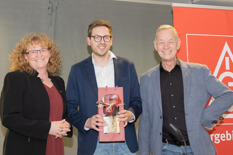 Die neue Geschäftsführung der IG Metall: (v.l.) Ulrike Hölter, Marc Schneider und Volker Strehl.