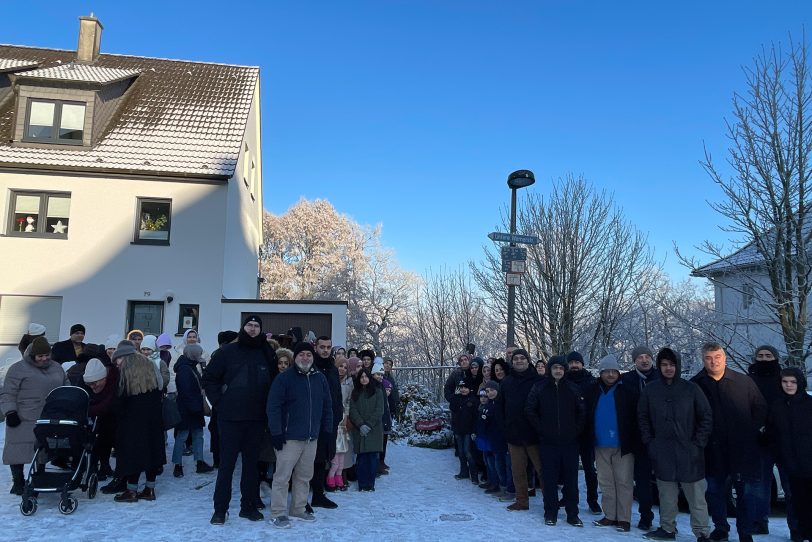 Die islamische Gemeinde besuchte den Ort des Brandanschlages von Sodingen 1993.
