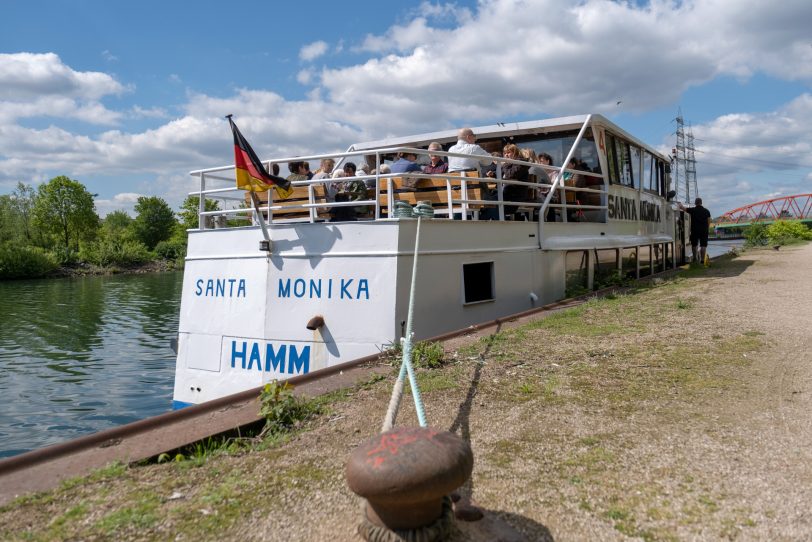 Die Santa Monika, hier ein Bild aus dem Jahr 2019, wird auf dem Rhein-Herne-Kanal die Tanzbeine in Schwung bringen.