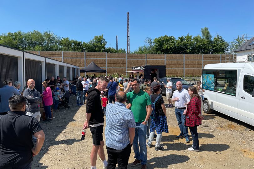 Richtfest und Baufortschritt am Wohnpark "Altes Beiengelände" am Dienstag (14.6.2022).