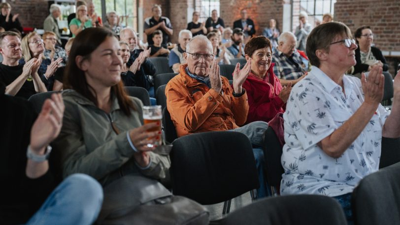 Benefiztag an der Künstlerzeche Unser Fritz mit der Vorstellung der neuen "Bühne Unser Fritz", ein freies Theaterprojekt.
