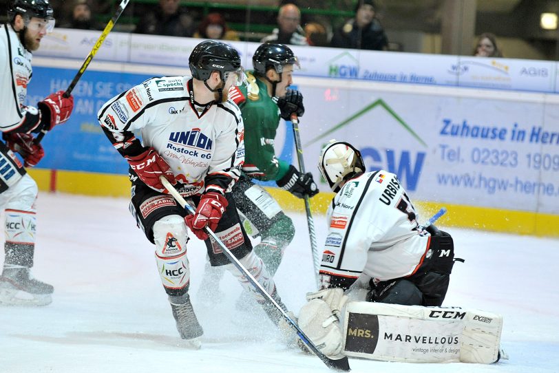 Herner EV geben Rostock Piranhas 4:3.