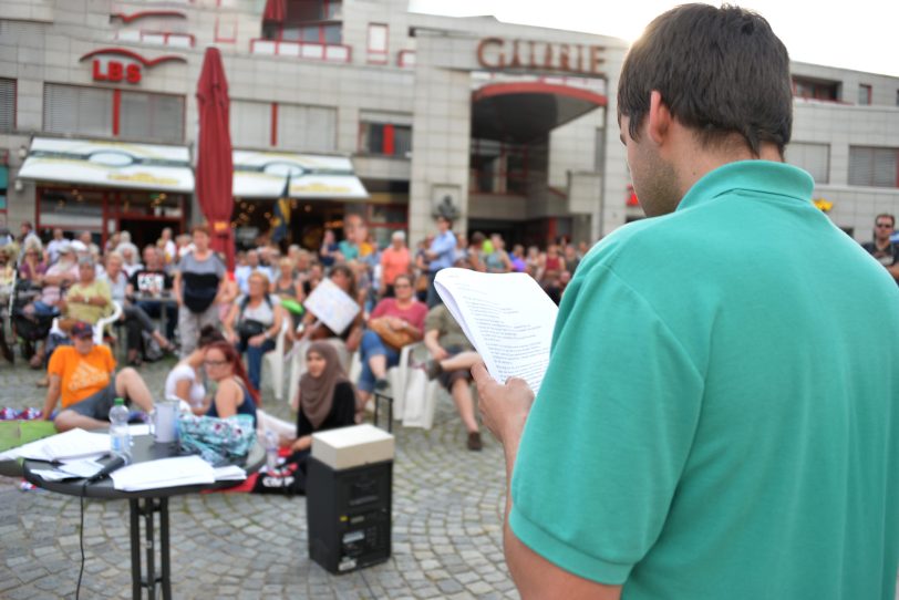 Herner protestieren gegen die 