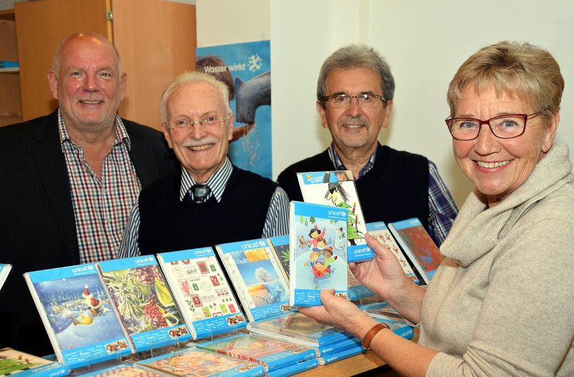 v.l. Thomas Nückel (UNICEF-Botschafter), Dr. Robert Rupek, Roland Wojta, Ingrid Rossa.