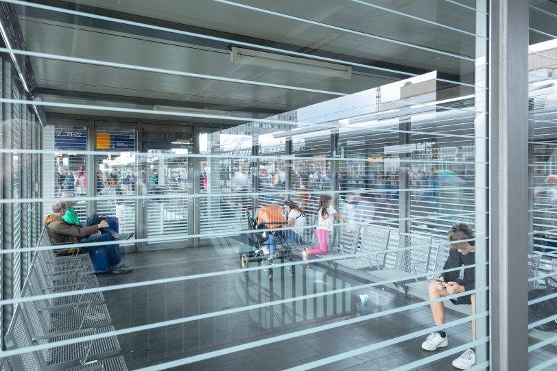 So wie hier am Essener Hauptbahnhof sollen die neuen Warteräume am, so ist es geplant, künftigen Hauptbahnhof Herne-Wanne-Eickel aussehen.