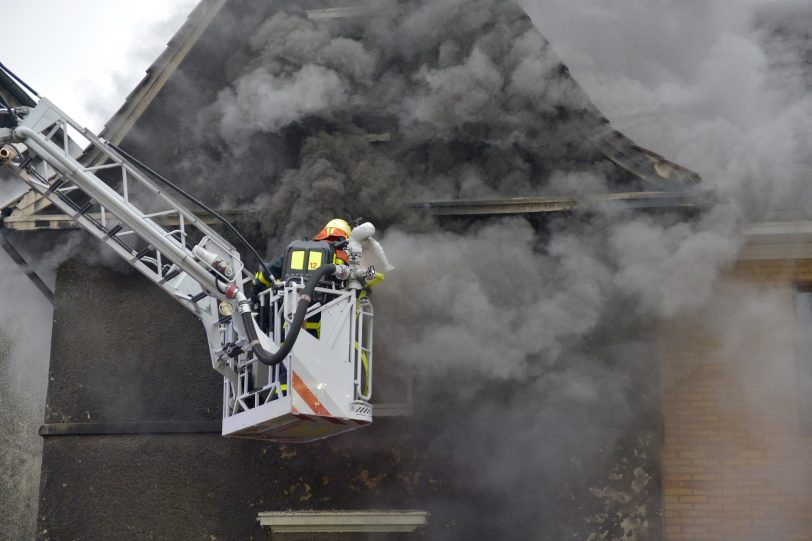 Feuerwehreinsatz an der Bertastraße.