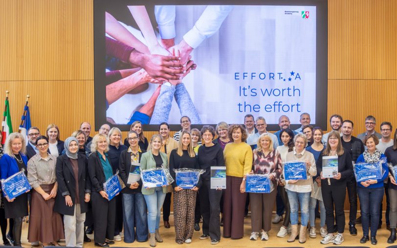 Die Vertreterinnen und Vertretern der ausgezeichneten Schulen: Das Motto lautete