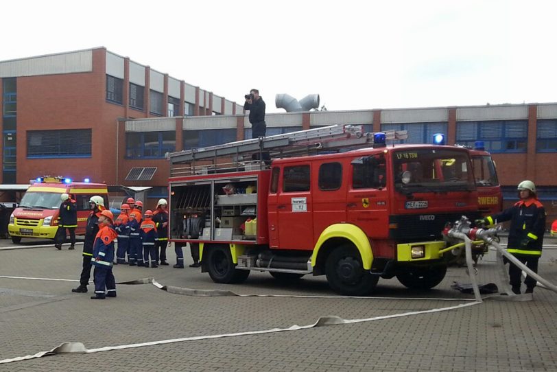 Die Übung der Jugendfeuerwehr.