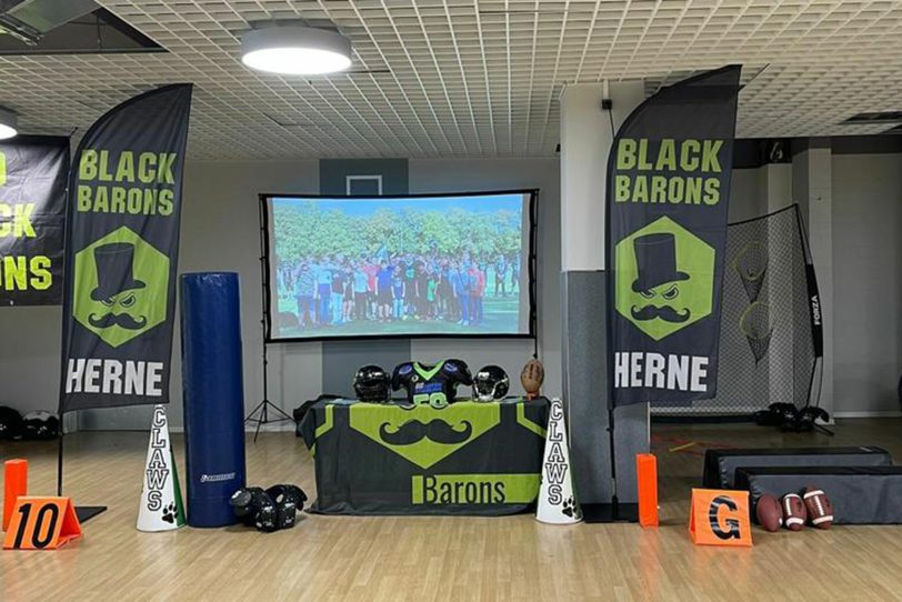 Die Black Barons nahm an der Veranstaltung 'Vereine stellen sich vor' teil