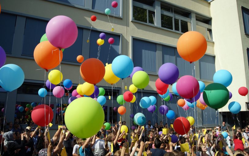 Ballon-Start imGymnasium Eickel.