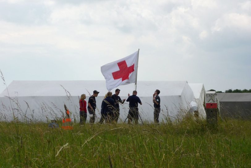 Ausgelagerte Standortübung auf einem Truppenübungsplatz: Ein Mischung aus Camping-Wochenende und Ausbildung.