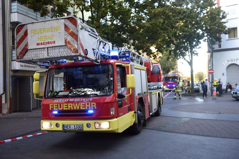 Einsatz der Feuerwehr am Dülskamp.