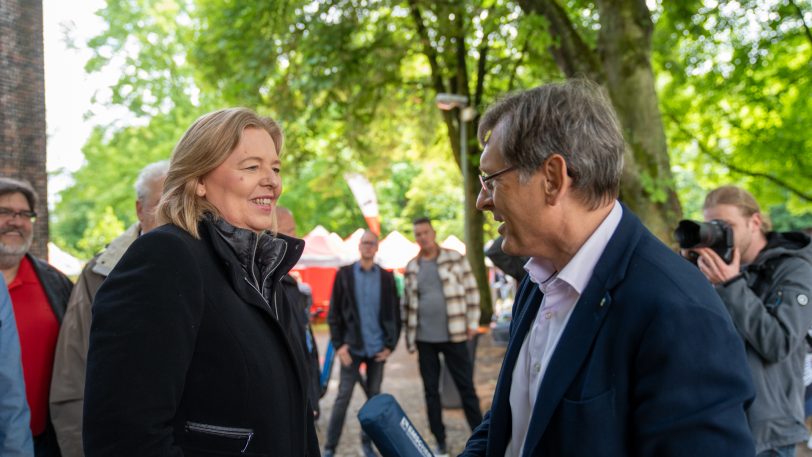 Die Bundesarbeitsministerin Bärbel Bas war der politische Stargast beim SPD-Familienfest am Sonntag (25.5.2025) im Park von Schloss Strünkede.
