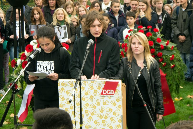 v.l. Bahar Celic, Erik Kolpatzik, Susan Wilhelm.