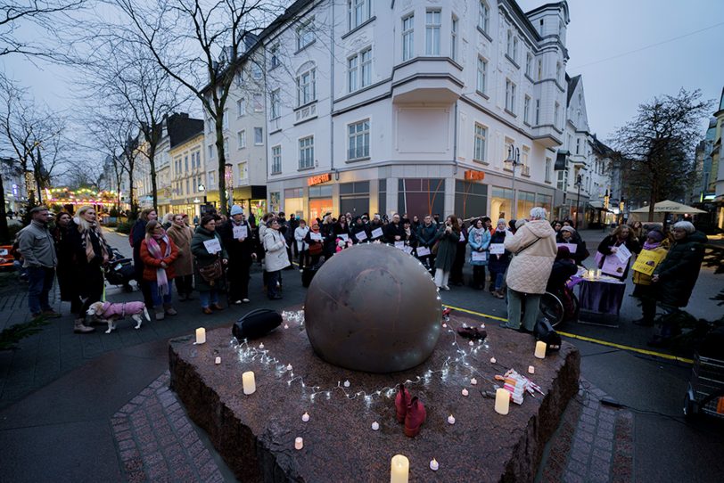 Mehrere ergreifende Aktionen haben zum „Internationalen Tag gegen Gewalt an Frauen“ stattgefunden.