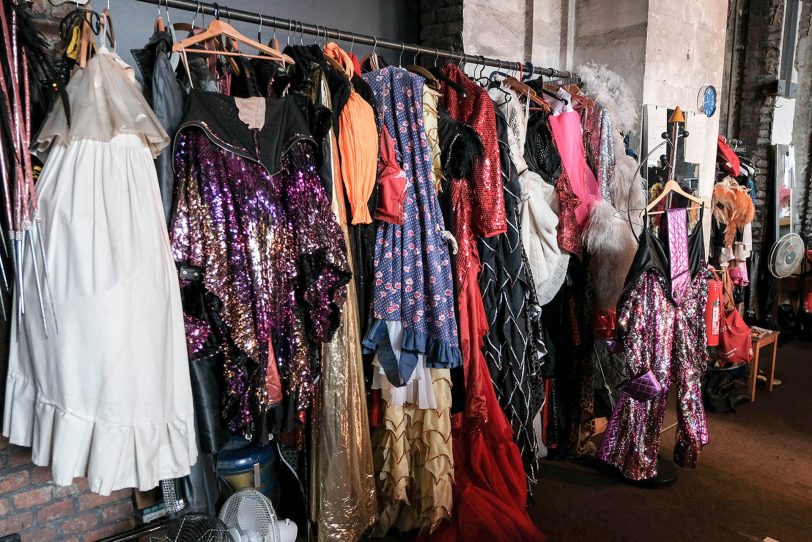 Garderobe im Revuepalst Ruhr.