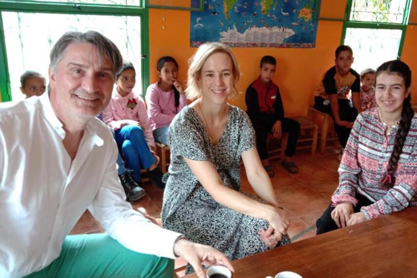 Als alles noch in Ordnung war: Besuch beim Kinderhilfsprojekt