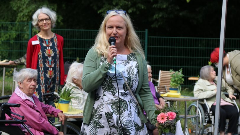 Kerstin Thiel, Einrichtungsleiterin vom Grete-Fährmann Seniorenzentrum.