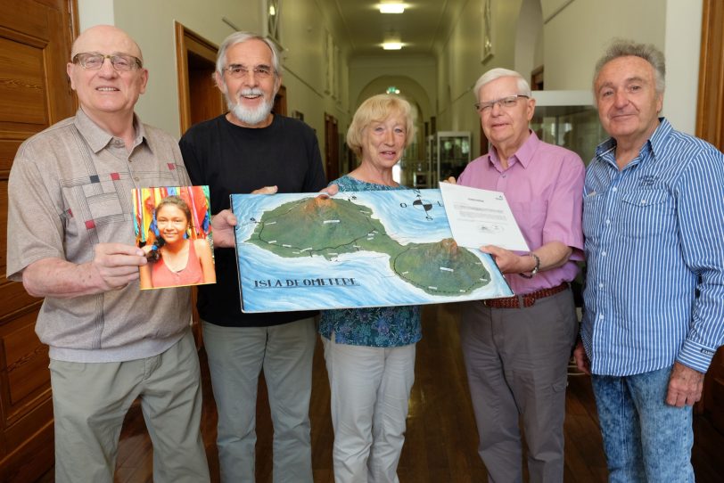 Sektion Ometepe. v.l. Reinhard Schemberg, Josef Stromberg, Irmhild Aichelmann, Siegmund Aichelmann und Udo Jakat.