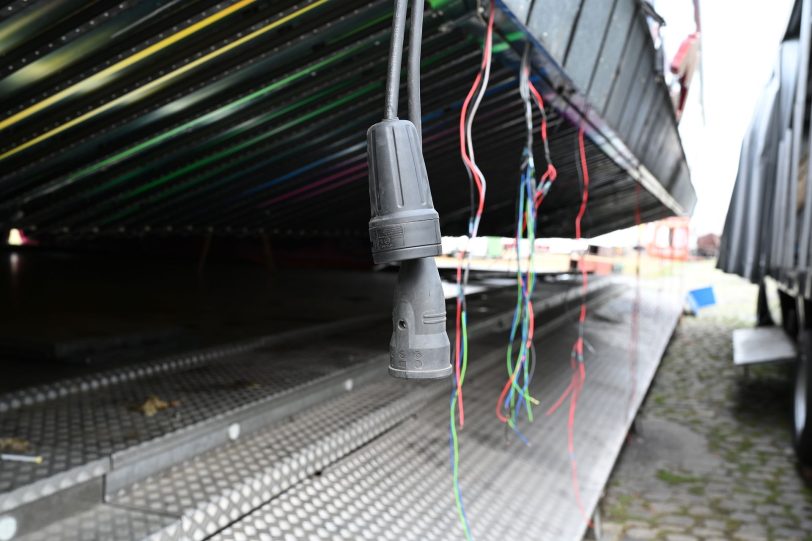 Aufbau der Cranger Kirmes 2022 - Stand 22.07.2022