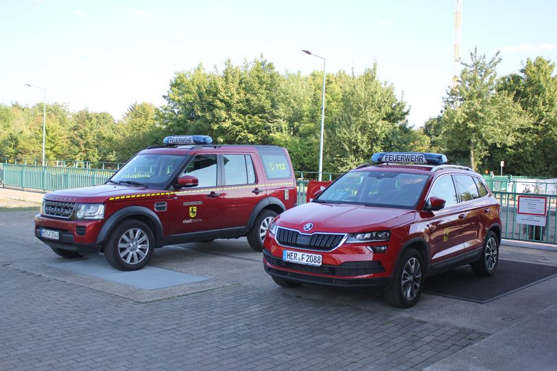 Besichtigung der Feuerwehr Wache 7 am Schleusenturm, die während der Cranger Kirmes aktiv ist.