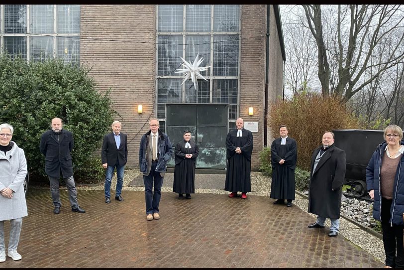 Verabschiedung des Superintendenten Reiner Rimkus und Einführung der Superintendentin Claudia Reifenberger.