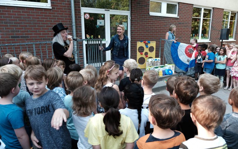 In der Katholischen Grundschule Bergstraße.