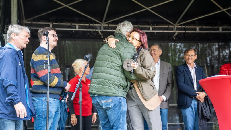 Die Bundesarbeitsministerin Bärbel Bas war der politische Stargast beim SPD-Familienfest am Sonntag (25.5.2025) im Park von Schloss Strünkede.