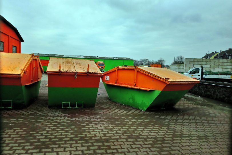 Container auf dem Müntefering-Gockeln Gelände.