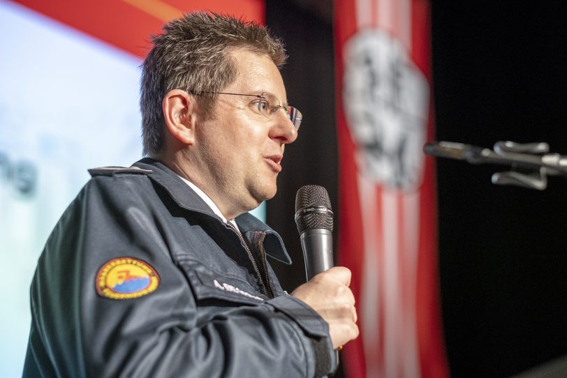 Brandinspektor Arne Berich, Vorsitzender des Stadtfeuerwehrverbands Herne.
