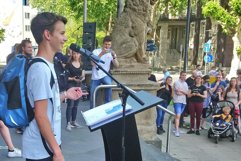 Leander von Fridays for Future Recklinghausen.