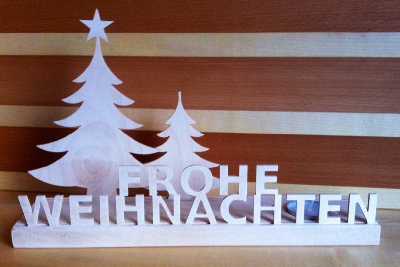 Frohe Weihnachten-Aufsteller