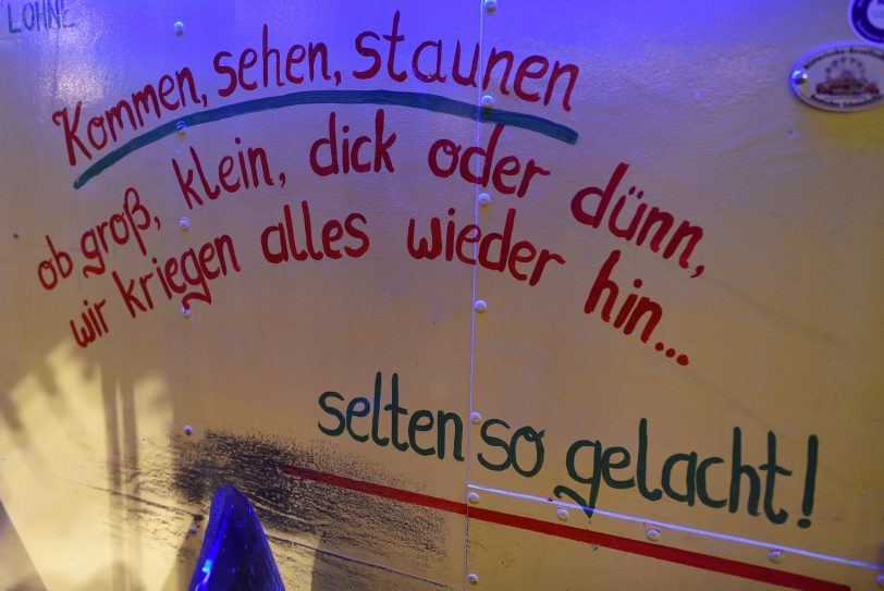 Bergfest Cranger Kirmes im Rahmen des historischen Jahrmarktes.