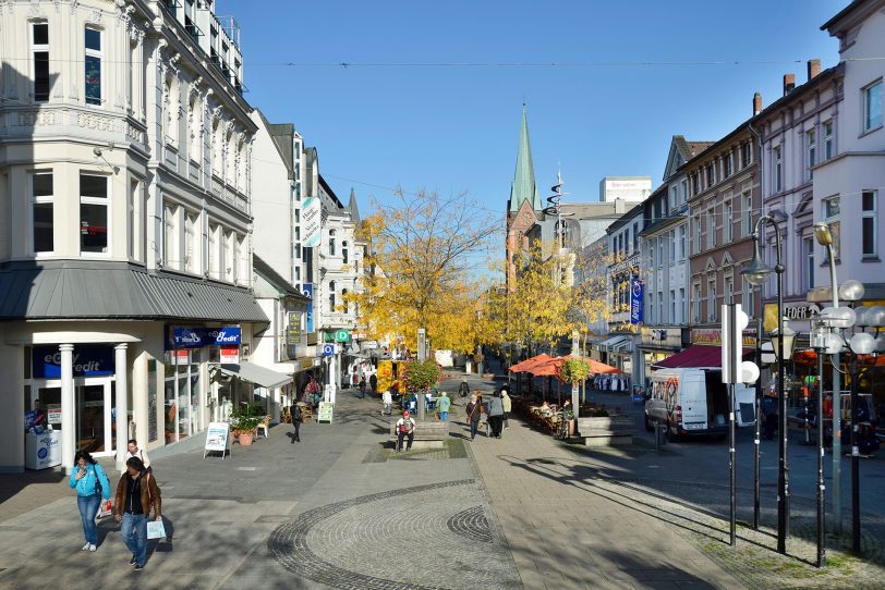 Fußgängerzone in der Herner City