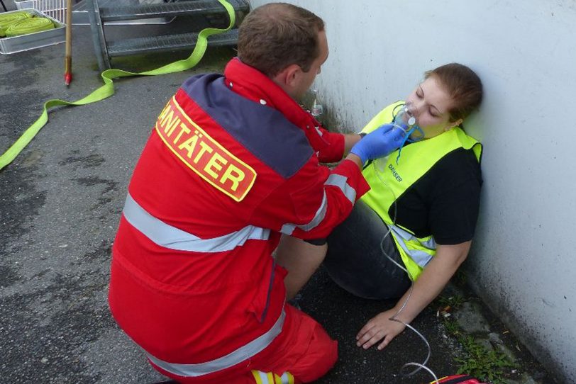 Brand- und Rettungsübung bei Dachser.