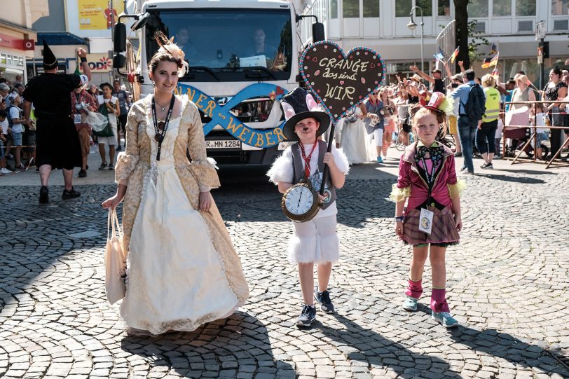 Cranger Festumzug 2018 vor der Christuskirche in Wanne-Mitte.