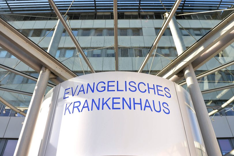 Das Evangelische Krankenhaus an der Wiescherstraße.