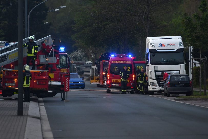 Brand in einer Lagerhalle der AGR-Tochter AGR-DAR