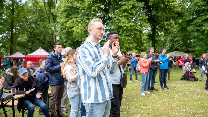 Die Bundesarbeitsministerin Bärbel Bas war der politische Stargast beim SPD-Familienfest am Sonntag (25.5.2025) im Park von Schloss Strünkede.