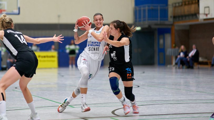 Die HTC-Damen gewinnen gegen die SNP BasCats USC Heidelberg am Sonntag (3.10.2021) mit 66:64. Im Bild Kristina Topuzovic