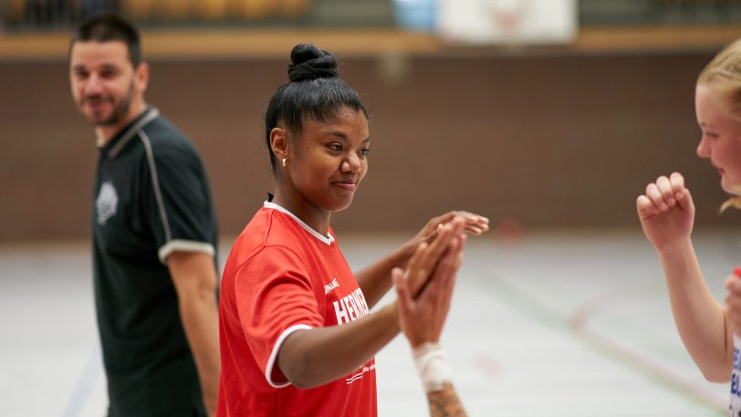 HTC Basketballerinnen spielen gegen die HEV Miners ein lockeres Basketballspiel am Mittwoch (8.9.2021). Die Basketballerinnen gewannen 39:33.