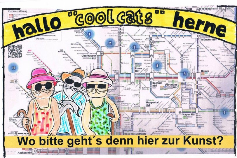 Die halloherne Katzen suchten 2016 die Extraschicht-Kunst.